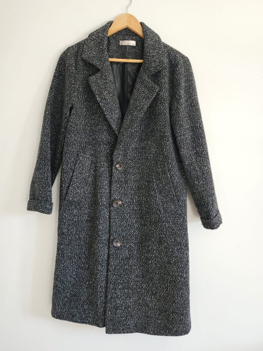Women's wool trenchcoat, S, grey